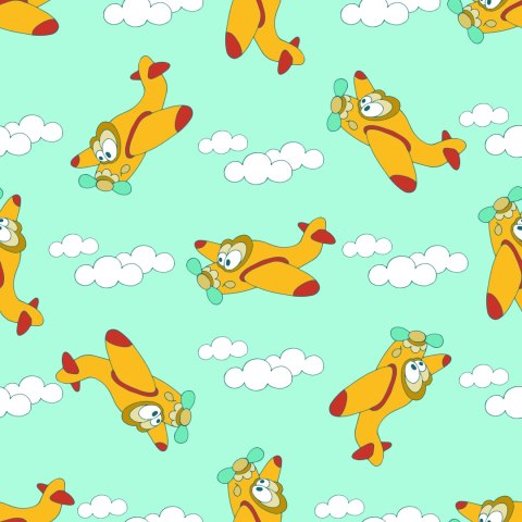 Tapeta Bajkowe Samoloty Flizelina 53x1000 TR-5760-VER-53