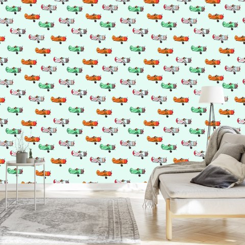 Tapeta Bajkowe Samoloty Vintage Flizelina 53x1000 TR-5756-VER-53