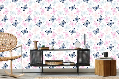 Tapeta Dla Dzieci - Kolorowe Motyle Flizelina 53x1000 TR-551-VER-53