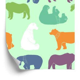 Tapeta Dla Dzieci - Kolorowe Niedźwiadki Flizelina 53x1000 TR-191-VER-53