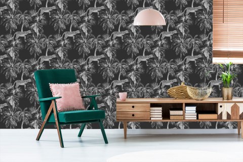 Tapeta - Dzikie Koty I Palmy Flizelina 53x1000 TR-1296-VER-53