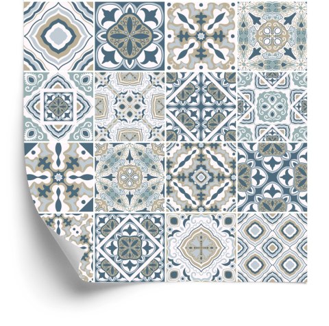 Tapeta Abstrakcyjna Mozaika W Pastelowych Barwach Flizelina 53x1000 TR-521-VER-53