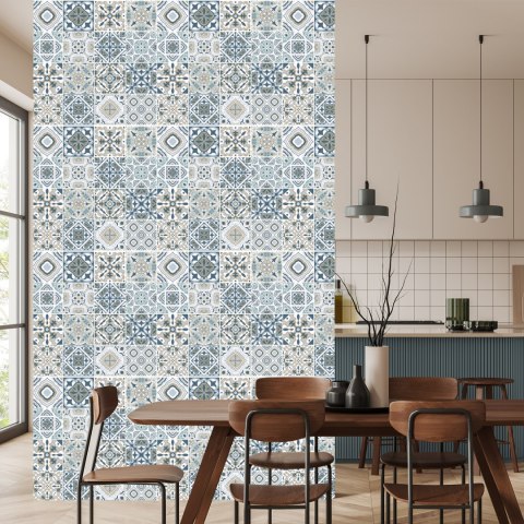 Tapeta Abstrakcyjna Mozaika W Pastelowych Barwach Flizelina 53x1000 TR-521-VER-53