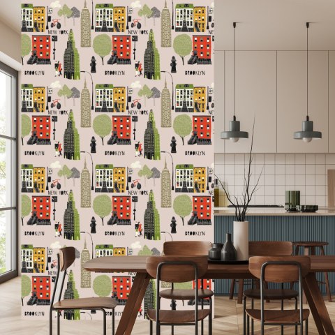 Tapeta Architektura Brooklynu Flizelina 53x1000 TR-3923-VER-53