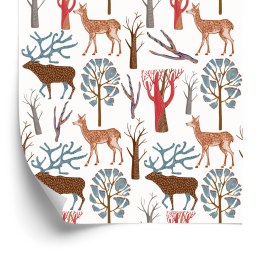 Tapeta Dla Dzieci - Zwierzęta Leśne Flizelina 53x1000 TR-3100-VER-53
