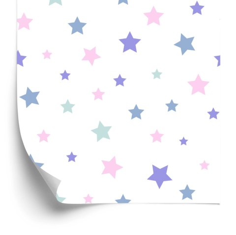 Tapeta Delikatne Pastelowe Gwiazdki Flizelina 53x1000 TR-4537-VER-53