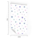 Tapeta Delikatne Pastelowe Gwiazdki Flizelina 53x1000 TR-4537-VER-53