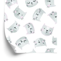 Tapeta Dla Dzieci - Kocie Buźki Flizelina 53x1000 TR-224-VER-53