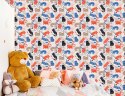 Tapeta Dla Dzieci - Kolorowe Kotki - Styl Skandynawski Flizelina 53x1000 TR-305-VER-53