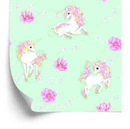 Tapeta Dla Dzieci - Fantastyczne Jednorożce Flizelina 53x1000 TR-301-VER-53