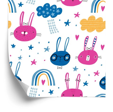 Tapeta Króliki Z Tęczą Flizelina 53x1000 TR-2108-VER-53