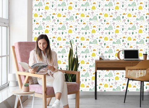 Tapeta Dla Dzieci - Deszczowy Krajobraz Flizelina 53x1000 TR-942-VER-53