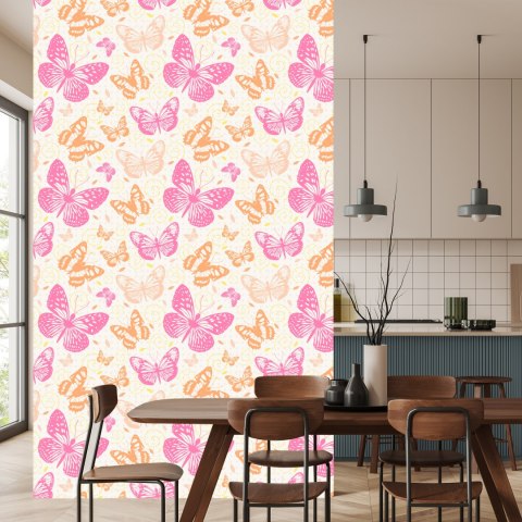 Tapeta Dla Dzieci - Kolorowe Motyle Flizelina 53x1000 TR-1096-VER-53