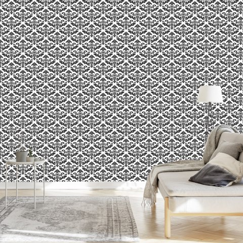 Tapeta Czarno - Białe Ornamenty Flizelina 53x1000 TR-1305-VER-53