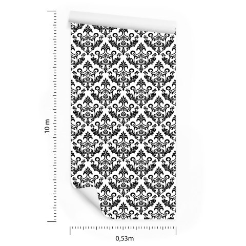 Tapeta Czarno - Białe Ornamenty Flizelina 53x1000 TR-1305-VER-53