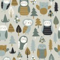 Tapeta Dla Dzieci - Śpiące Sowy Flizelina 53x1000 TR-2907-VER-53