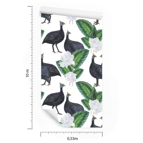 Tapeta - Egzotyczne Ptaki I Rośliny Flizelina 53x1000 TR-3366-VER-53