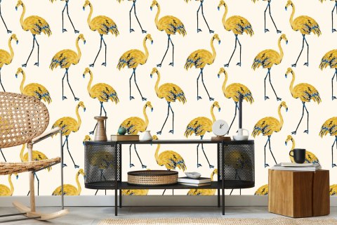Tapeta - Flamingi Jak Malowane Flizelina 53x1000 TR-2098-VER-53
