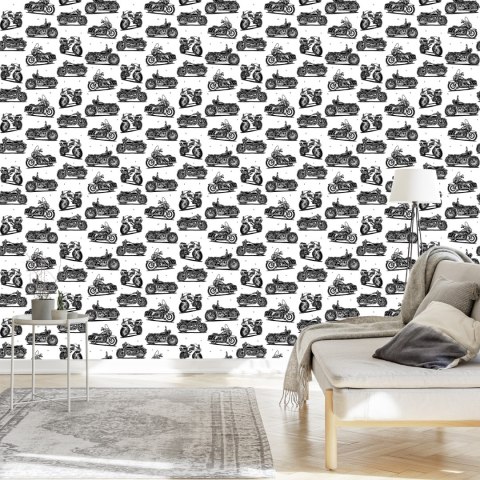 Tapeta Czarno-Białe Motocykle Flizelina 53x1000 TR-5662-VER-53