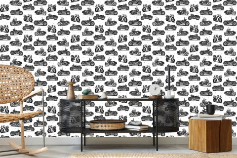 Tapeta Czarno-Białe Motocykle Flizelina 53x1000 TR-5662-VER-53