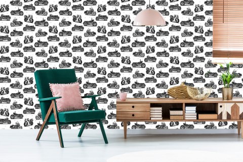 Tapeta Czarno-Białe Motocykle Flizelina 53x1000 TR-5662-VER-53