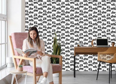 Tapeta Czarno-Białe Motocykle Flizelina 53x1000 TR-5662-VER-53