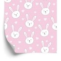 Tapeta Dla Dzieci - Białe Króliczki Flizelina 53x1000 TR-182-VER-53