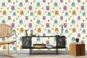 Tapeta Dla Dzieci - Kolorowe Sówki Flizelina 53x1000 TR-169-VER-53