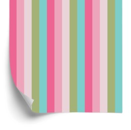 Tapeta Do Salonu Klasyczne, Kolorowe Pasy Pionowe Flizelina 53x1000 TR-3026-VER-53