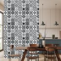Tapeta Czarno - Biała Śródziemnomorska Mozaika Flizelina 53x1000 TR-53-VER-53