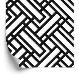 Tapeta Czarno - Białe Wzory Geometryczne Flizelina 53x1000 TR-1320-VER-53