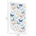 Tapeta Dla Dzieci - Kolorowe Motyle Flizelina 53x1000 TR-1065-VER-53