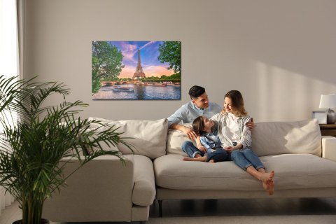 Obraz Na Płótnie Wieża Eiffla, Paryż Canvas Naturalny 100x70 LB-144-NC100-70