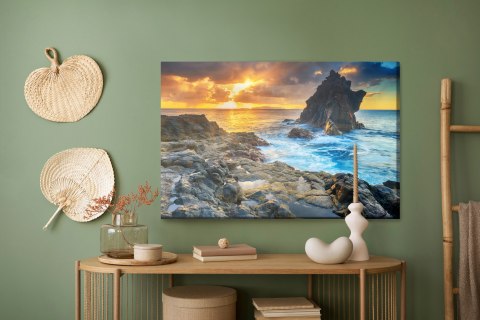 Obraz Na Płótnie Zachód Słońca Nad Wodą Canvas 120x80 LB-3-C120-80