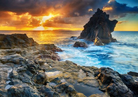 Obraz Na Płótnie Zachód Słońca Nad Wodą Canvas Naturalny 100x70 LB-3-NC100-70