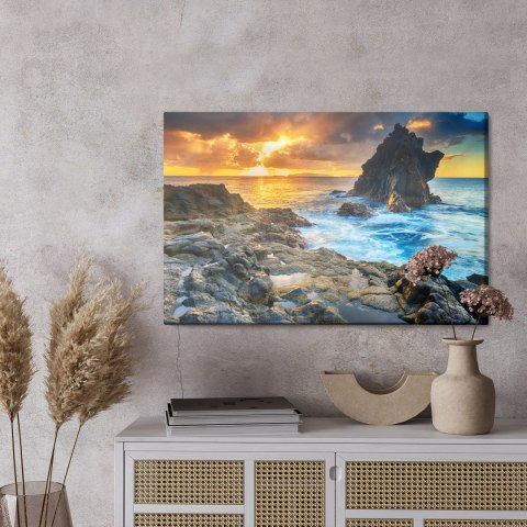 Obraz Na Płótnie Zachód Słońca Nad Wodą Canvas Naturalny 100x70 LB-3-NC100-70