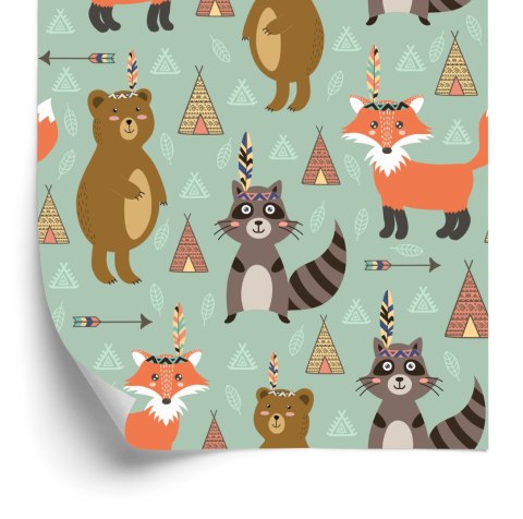 Tapeta Bajkowe Liski Indianie Flizelina 53x1000 TR-4647-VER-53