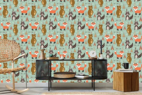 Tapeta Bajkowe Liski Indianie Flizelina 53x1000 TR-4647-VER-53