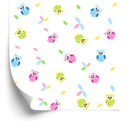 Tapeta Kolorowe Sówki Flizelina 53x1000 TR-2539-VER-53