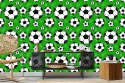 Tapeta Piłki Nożne Na Zielonym Tle Flizelina 53x1000 TR-6016-VER-53