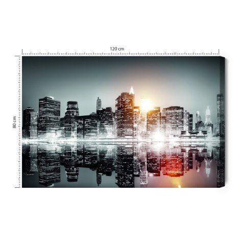 Obraz Na Płótnie Architektura Nowego Jorku Canvas 120x80 LB-115-C120-80