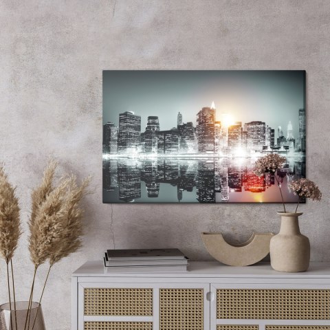 Obraz Na Płótnie Architektura Nowego Jorku Canvas Naturalny 100x70 LB-115-NC100-70