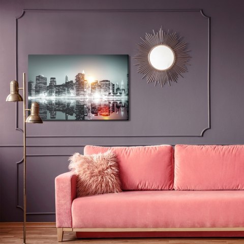 Obraz Na Płótnie Architektura Nowego Jorku Canvas Naturalny 120x80 LB-115-NC120-80