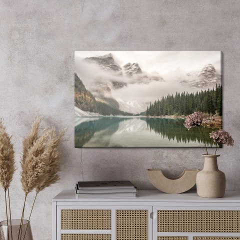 Obraz Na Płótnie Jezioro Moraine, Kanada Canvas Naturalny 120x80 LB-97-NC120-80