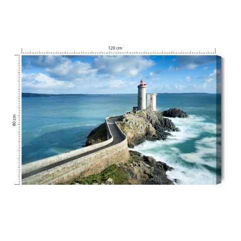 Obraz Na Płótnie Latarnia Morska We Francji Canvas 120x80 LB-14-C120-80