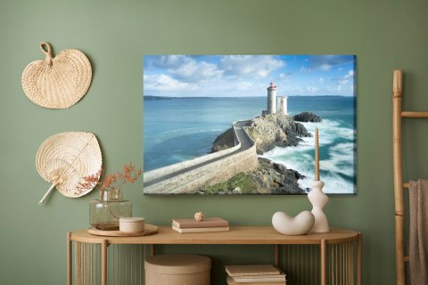 Obraz Na Płótnie Latarnia Morska We Francji Canvas Naturalny 100x70 LB-14-NC100-70