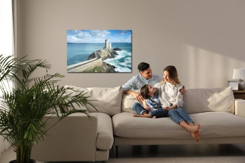 Obraz Na Płótnie Latarnia Morska We Francji Canvas Naturalny 100x70 LB-14-NC100-70