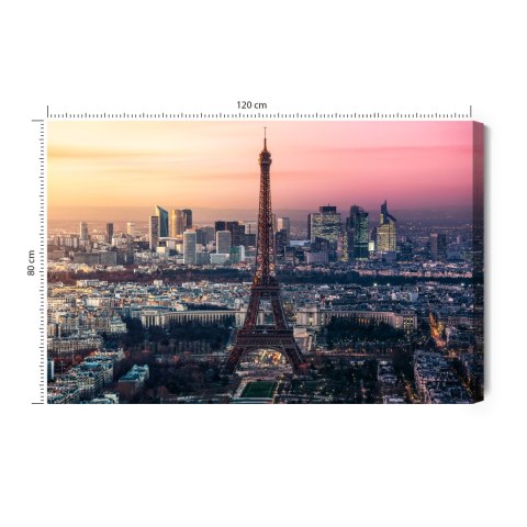 Obraz Na Płótnie Panorama Paryża Canvas 120x80 LB-131-C120-80