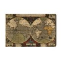 Obraz Na Płótnie Starożytna Mapa Świata Canvas Naturalny 100x70 LB-165-NC100-70