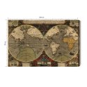 Obraz Na Płótnie Starożytna Mapa Świata Canvas Naturalny 100x70 LB-165-NC100-70